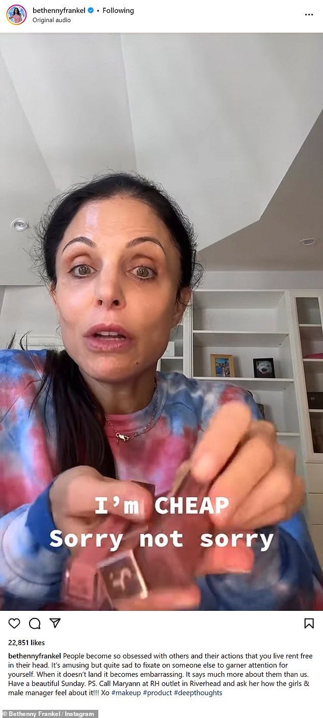 Bethenny Frankel Responds to Controversy Over Donating Opened Makeup: ‘Facing Criticism and Potential Cancellation’