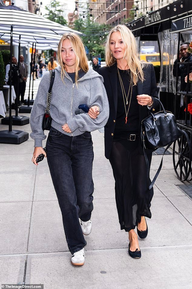 49-Year-Old Kate Moss and Her 20-Year-Old Daughter Lila Embrace Quality Family Time with a Leisurely Walk in New York City