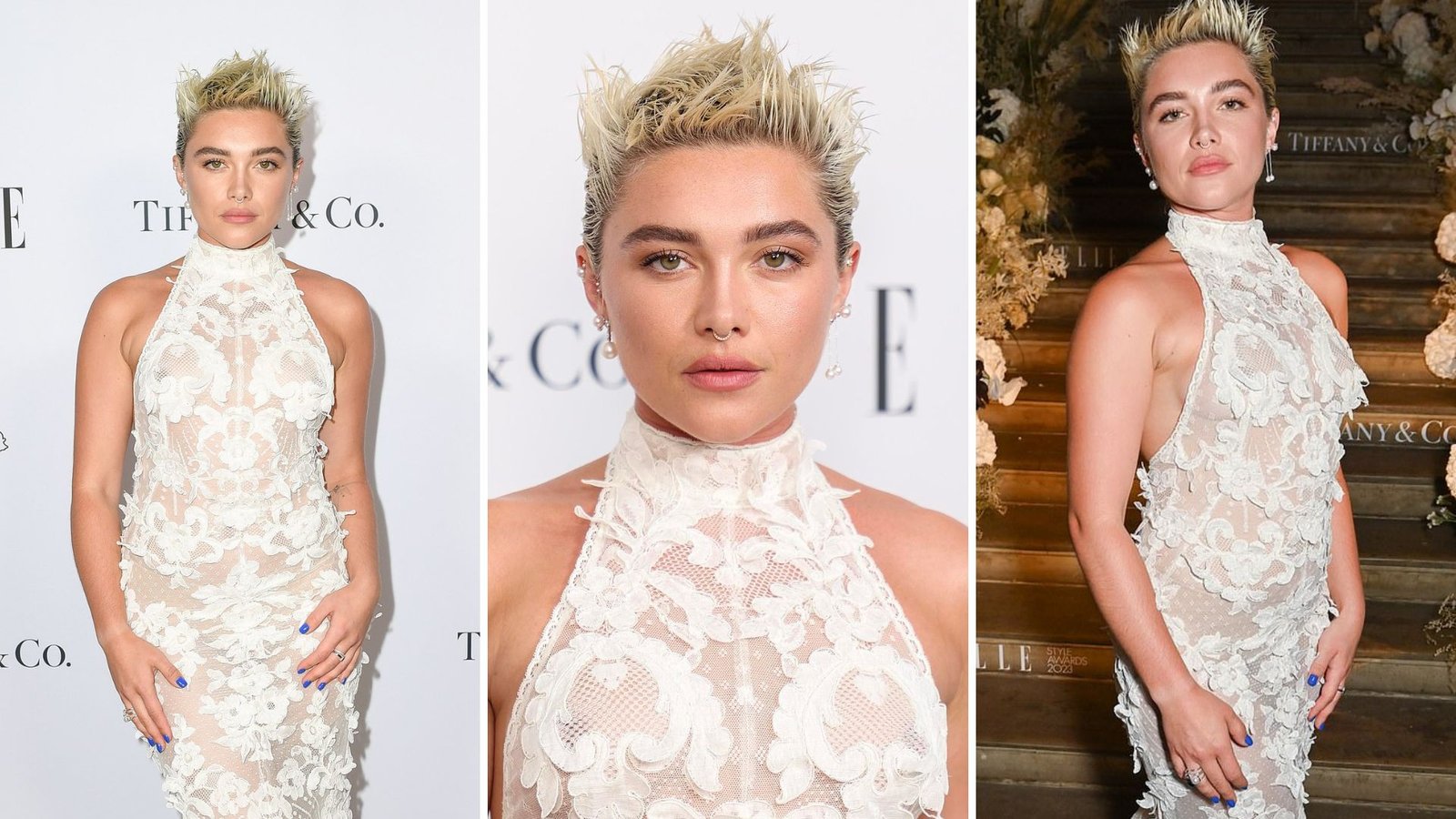 Florence Pugh Stuns in Sheer Bridal Gown at Elle’s 2023 Style Awards