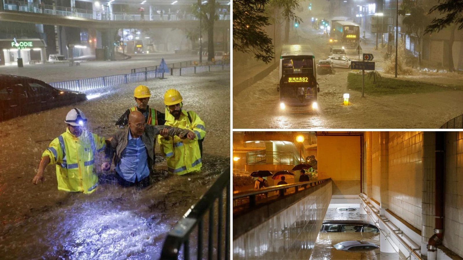 Record Rainfall Paralyzes Hong Kong, Prompting School Closures and Chaos