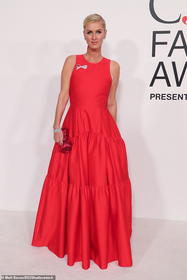 Nicky Hilton Stuns in Glamorous Red Ball Gown at the 2023 CFDA Fashion