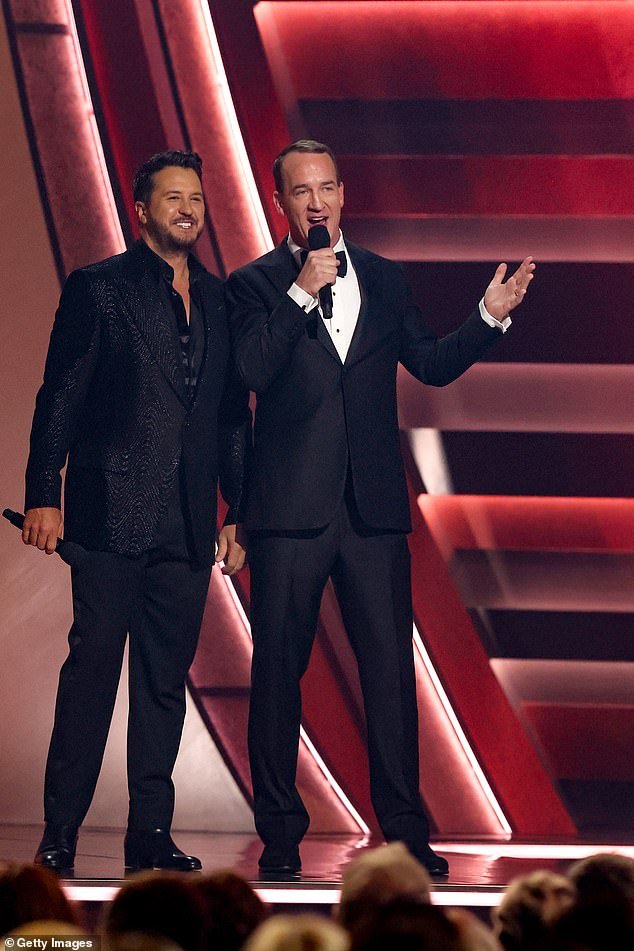 Luke Bryan and Peyton Manning Bring the Laughs as CMA Awards Hosts