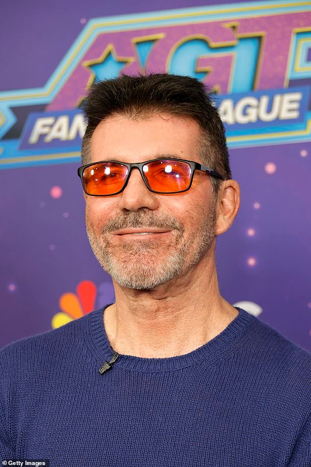 64-year-old Simon Cowell flaunts his flawless skin and dons eccentric ...