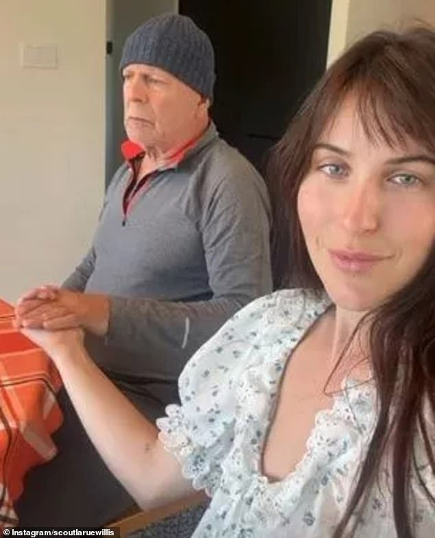 Bruce Willis spends Thanksgiving with his family, holding his daughter Scout Willis’ hand amidst his battle with dementia.