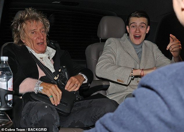 Rod Stewart, 78, appears exhausted after birthday celebrations for son Alistair’s 18th in Rome.