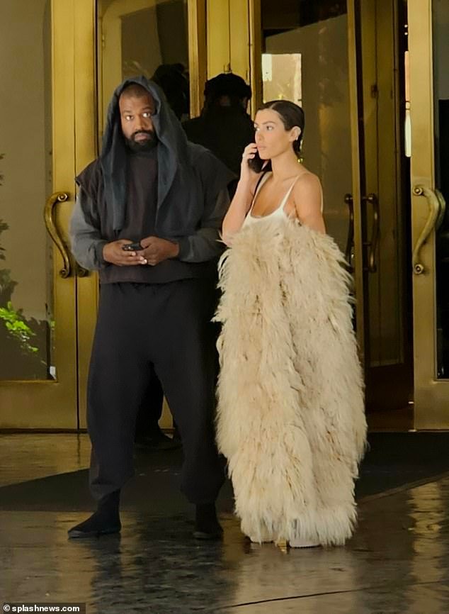 Kanye West and Bianca Censori Spotted Leaving Las Vegas Hotel Following Controversial Comments at Album Listening Party, Daughter North With Them