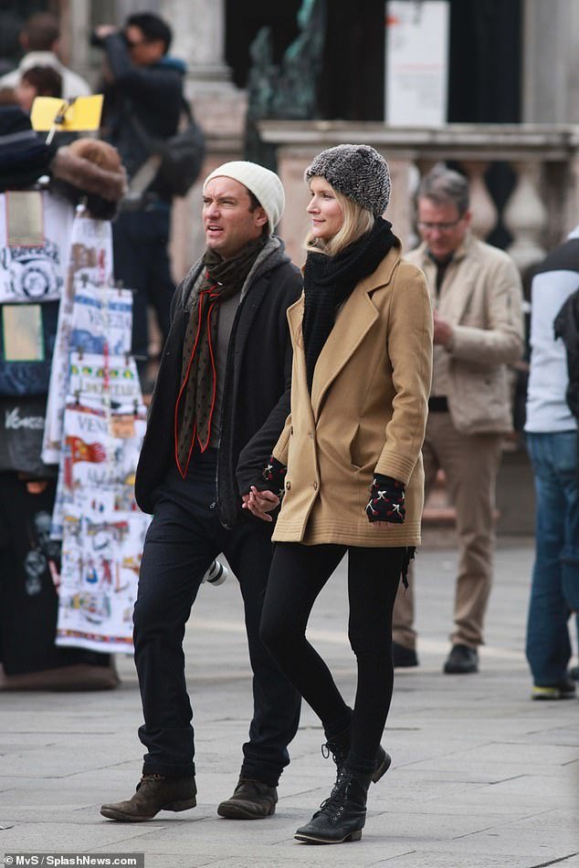 Jude Law, 50, adoringly captures moments with wife Phillipa Coan, 36, on romantic Venice stroll