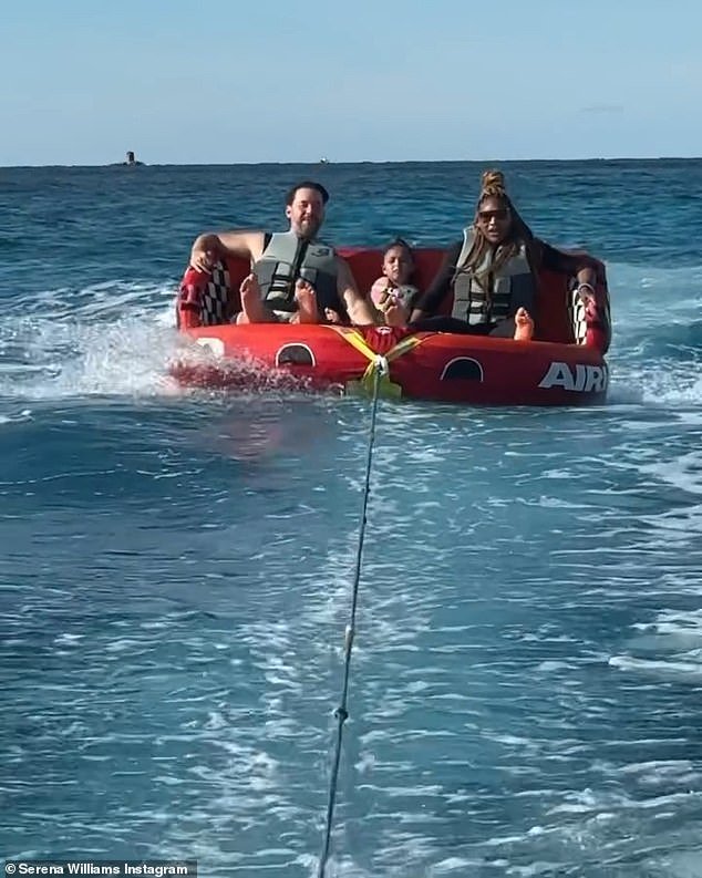 Serena Williams Celebrates 2024 with Husband Alexis Ohanian and Daughter Olympia on a Raft, Embracing the Unexpected