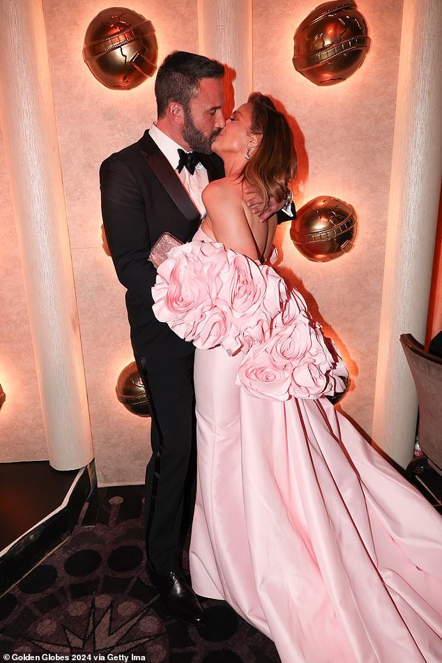 Jennifer Lopez and Ben Affleck Show PDA at Golden Globes 2024 Despite