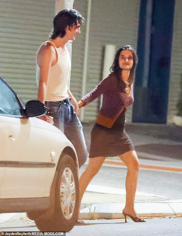 Tiger Lily, daughter of Michael Hutchence, enjoys New Year’s Eve in Perth with her new model boyfriend, displaying their affection