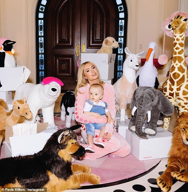 Paris Hilton Celebrates Son Phoenix’s 1st Birthday by Surrounding Him with Life-Sized Stuffed Animals