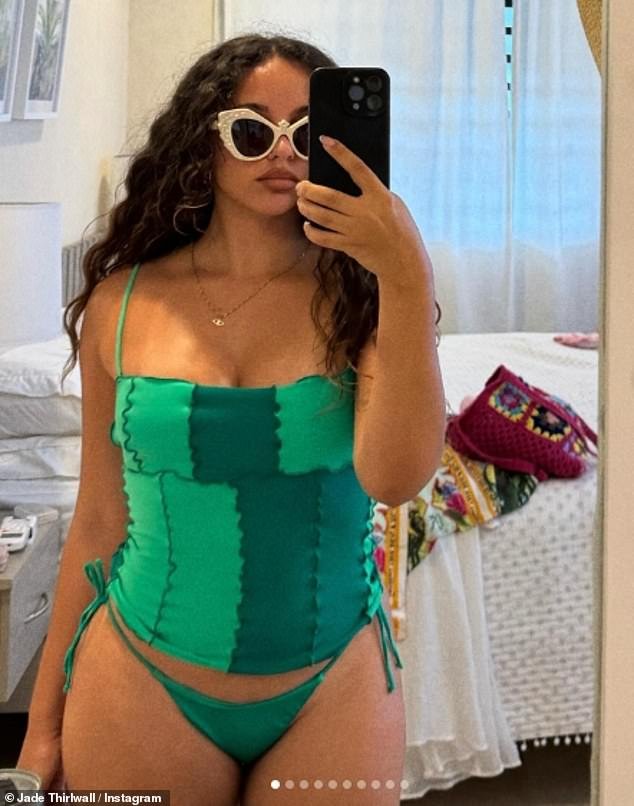 Jade Thirlwall Flaunts Stunning Figure in Green Bikini During Costa Rica Vacation with Boyfriend Jordan Stephens