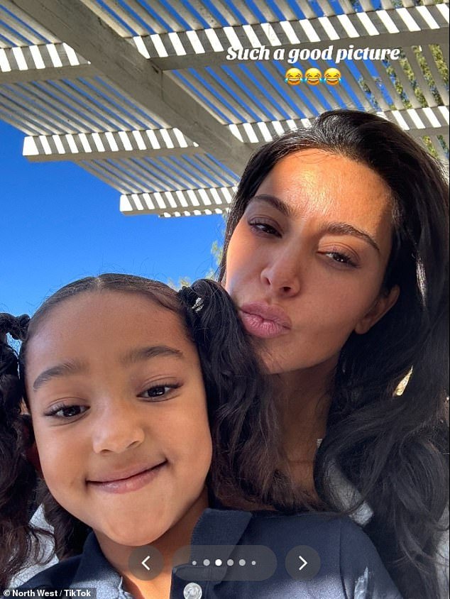 North West, 10, Shares A Natural Selfie Of Her Mom Kim Kardashian ...