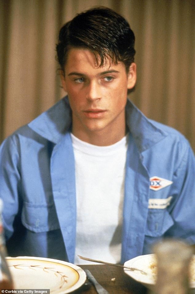 Rob Lowe reflects on his disastrous Footloose audition where he suffered a knee injury from an over-ambitious knee slide and had to be carried out on a stretcher