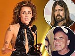 Miley Cyrus Gets Support from New Aussie Stepdad Dominic Purcell at the Grammys Amid Family Drama