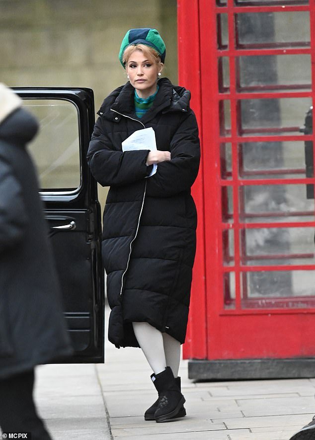 Gemma Arterton Transforms into 1960s Style for Funny Woman Series 2 Filming in Manchester