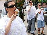 Kourtney Kardashian enjoys a casual day with her kids in Sydney’s Bondi, treating herself to ice cream