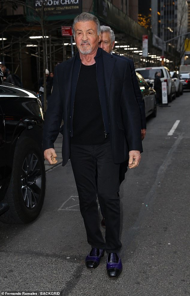 Sylvester Stallone and Jennifer Flavin step out in NYC with stylish outfits