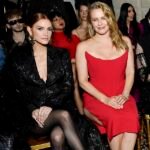 Alicia Silverstone and Ashlee Simpson look glamorous as they take front row seats at the Christian Siriano FW/24 fashion show in NYC