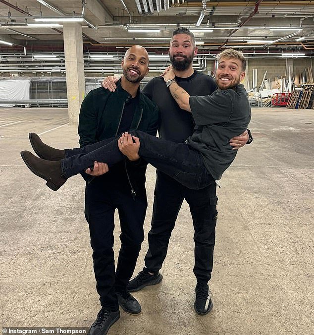 Sam Thompson, winner of I’m A Celebrity, reunites with campmates Tony Bellew and Marvin Humes for a fun TikTok, delighting fans