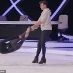 Dancing on Ice: Amber Davies and Simon Proulx-Senecal Prepare for Musicals Week with Terrifying Headbanger Rehearsal