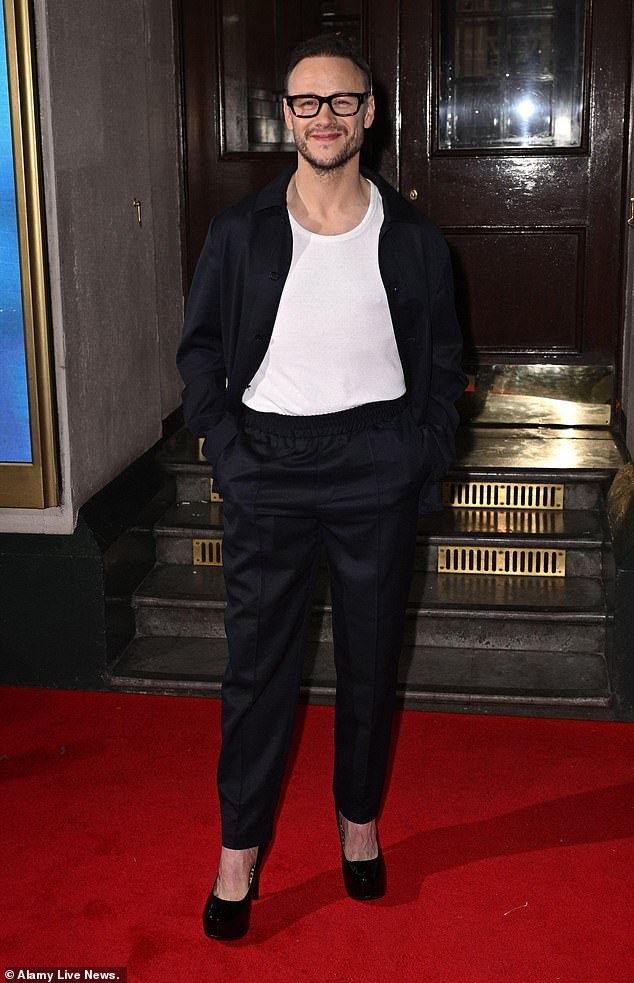 Kevin Clifton of Strictly Come Dancing makes a bold statement in towering platform heels at the WhatsOnStage Awards