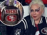 Lady Gaga Supports the San Francisco 49ers in Bedazzled Face and Joe Montana Jersey at Super Bowl with Boyfriend Michael Polansky: ‘Let’s Go!’