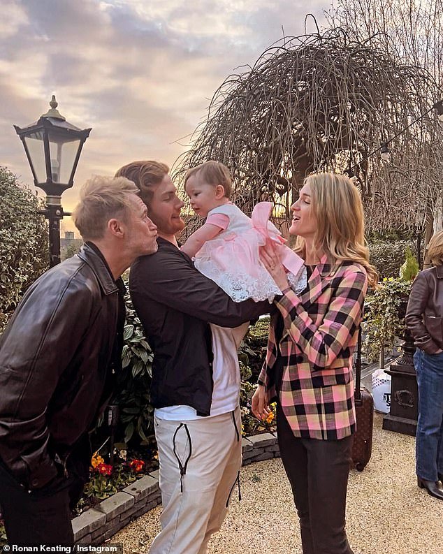 Ronan Keating celebrates his granddaughter’s first birthday after his son Jack, a Love Island star, became a father to a baby girl with his artist ex