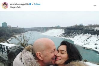 Emma Heming, 45, shares a heartfelt Valentine’s Day message for husband Bruce Willis, 68, as he fights dementia: ‘Love is a beautiful thing’