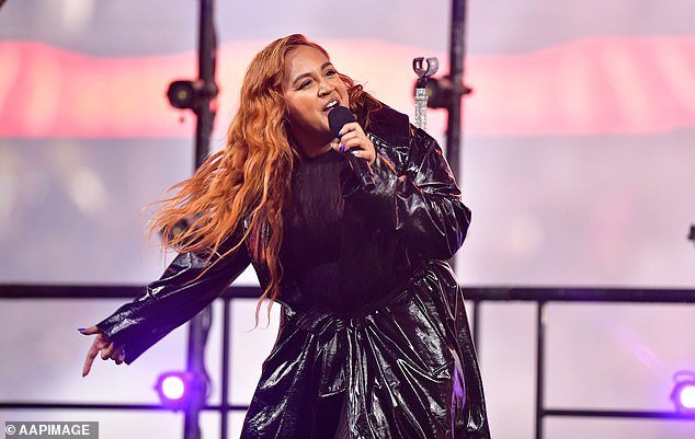 Jessica Mauboy dazzles in a stylish performance at NRL All-Stars match halftime show at Queensland Country Bank Stadium