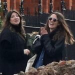 Keira Knightley Giggles with a Friend After Revealing She Used to Babysit a Famous Love Island Star