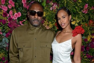 Sabrina, Idris Elba’s model wife, dazzles in white satin dress at Vogue BAFTAs afterparty alongside stylish husband