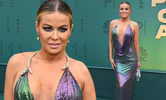 Carmen Electra Stuns in Iridescent Mermaid Gown at 51 at People’s Choice Awards 2024