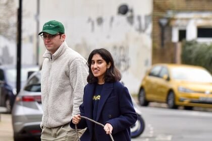 Ambika Mod, One Day star, melts the heart of her doppelganger boyfriend Andy Sellers during a romantic dog walk.