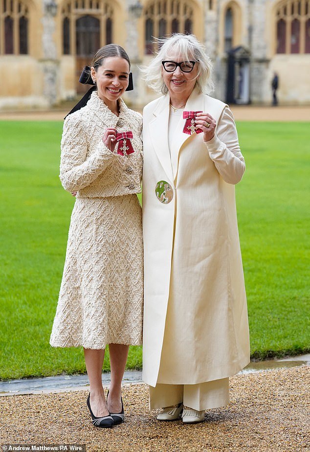 Emilia Clarke and her mother awarded MBE for co-founding brain injury charity following her own harrowing experience with two haemorrhages