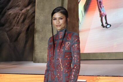 Zendaya shows off her legs in unique circuit board patterned outfit while appearing alongside Timothée Chalamet and Austin Butler at Dune: Part Two premiere in South Korea