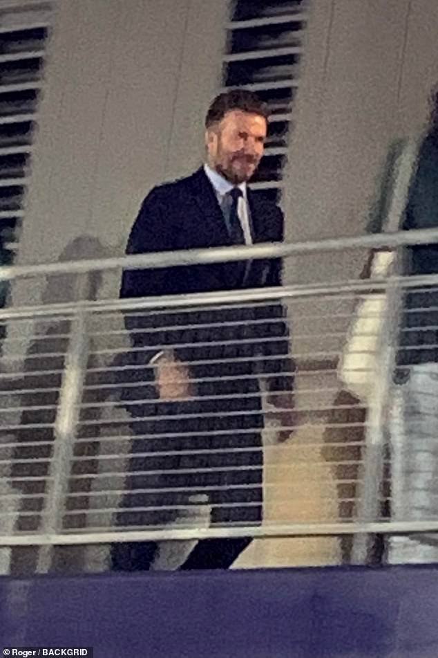 David Beckham spectates Inter Miami from a suite with sons Brooklyn and Cruz, appears unenthusiastic about Messi’s stoppage-time equaliser against LA Galaxy