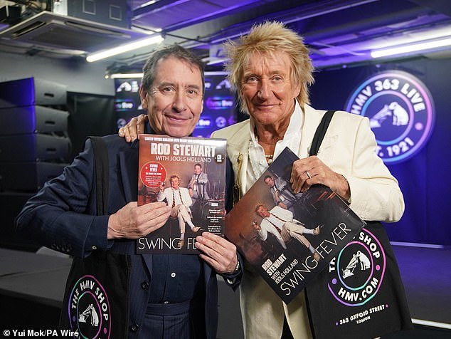 Sir Rod Stewart and Jools Holland poised for chart-topping success with their latest album Swing Fever