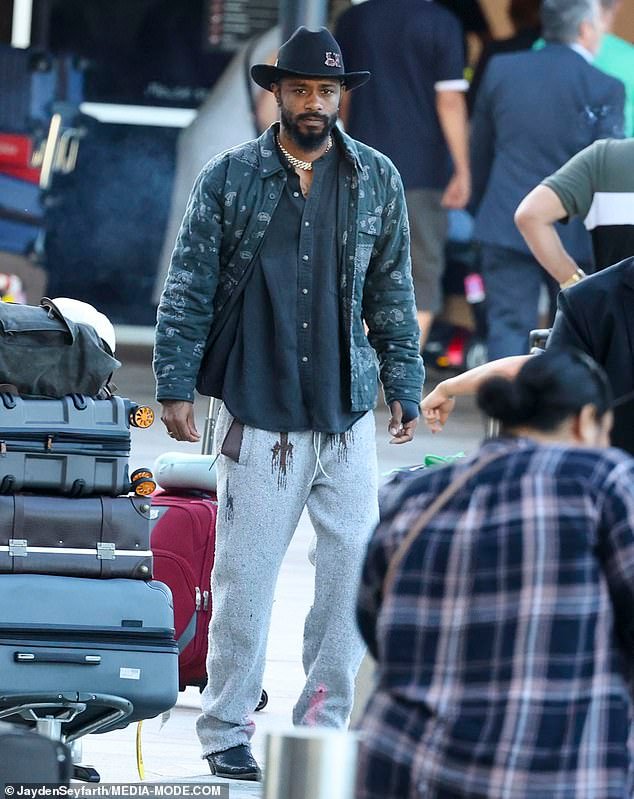 LaKeith Stanfield Arrives in Sydney for Filming of Thriller Play Dirty, Amid Legal Dispute with Nanny