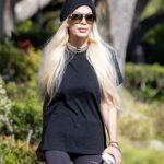 Tori Spelling Stuns in Black Beanie and Matching Leggings in Calabasas Following Move into ,000 Monthly Rental Residence