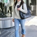 Kyle Richards stays warm in turtleneck and platform UGG boots during outing in Beverly Hills following tense confrontation with Dorit Kemsley at RHOBH reunion