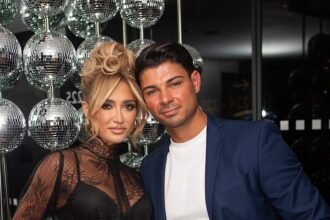 Georgia Harrison from Love Island stuns in revealing lace dress while getting cozy with boyfriend Anton Danyluk in steamy photos