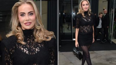 Stobart Heir’s Wife Stuns in Black Lace Dress at Xmas Party