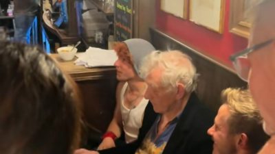 Brit Legend, 86, and Hollywood Star, 48, Surprise Fans at London Pub Quiz and Win!
