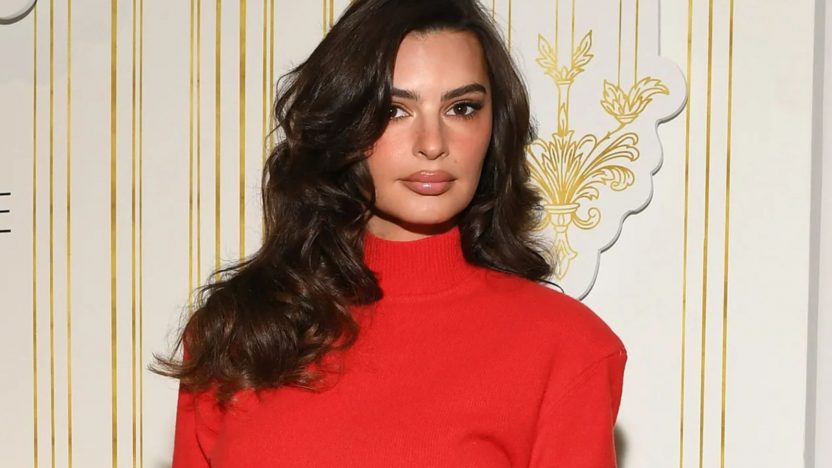 Emily Ratajkowski Stuns in Red Minidress at Festive Event