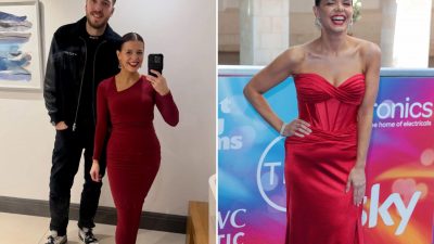 Roxanne Hoyle Looks Slimmer After Weight Loss at LadBaby Christmas Party