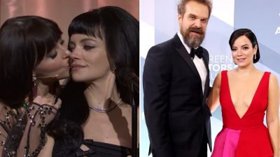 Lily Allen Receives Kiss from Dakota Johnson in Surprise SNL Appearance as ‘Madeline’